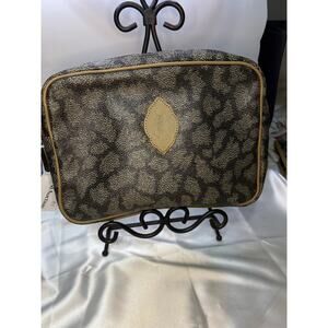 Yves Saint Laurent Giraffe Zipper Cosmetic or Accessory Bag